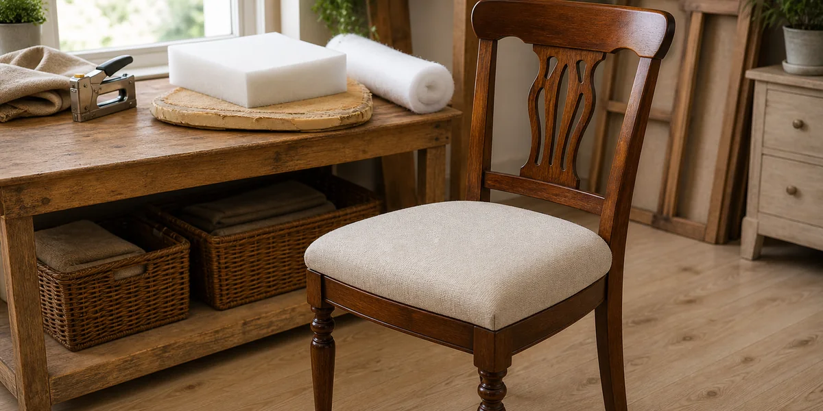 Changer la mousse d’une assise de chaise