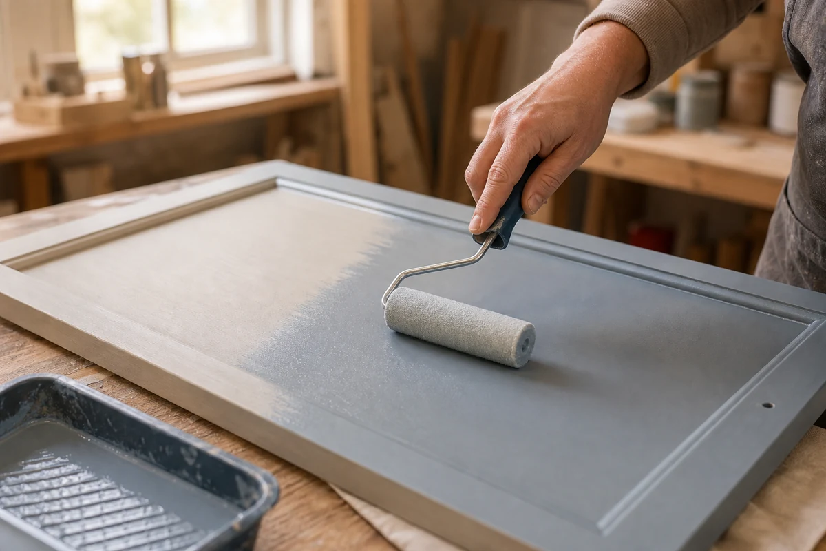 Application de peinture au rouleau laqueur
