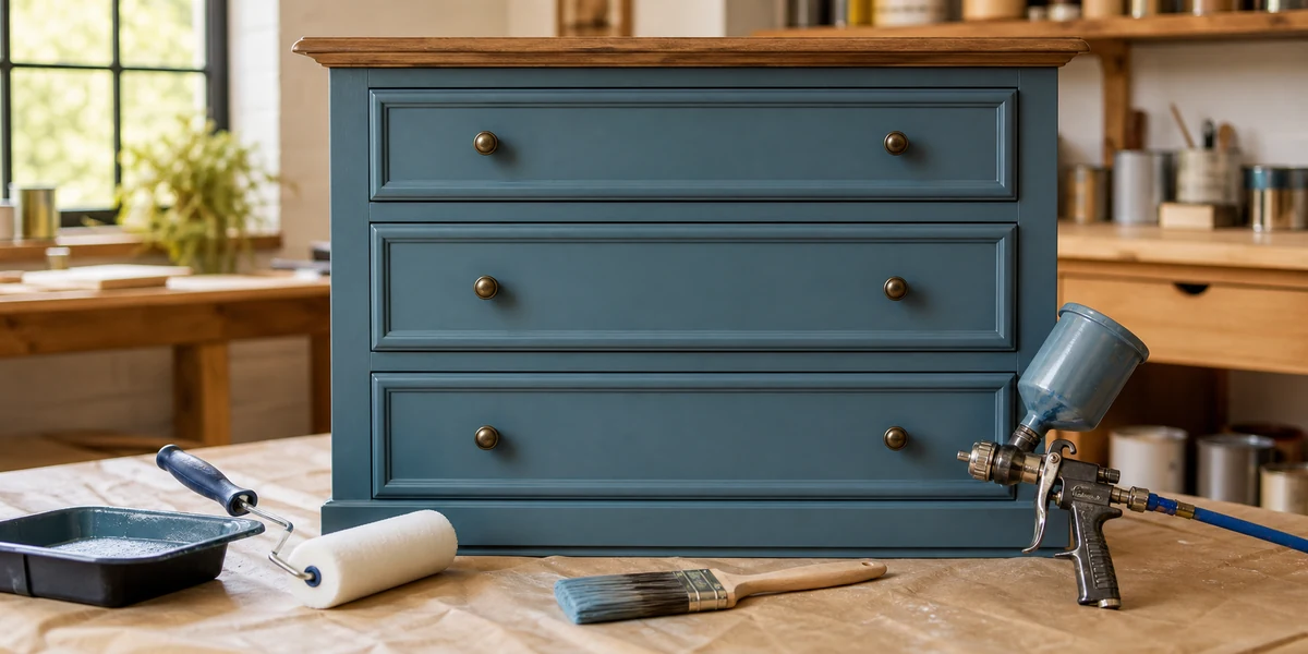 Choisir le bon outil pour appliquer une peinture meuble