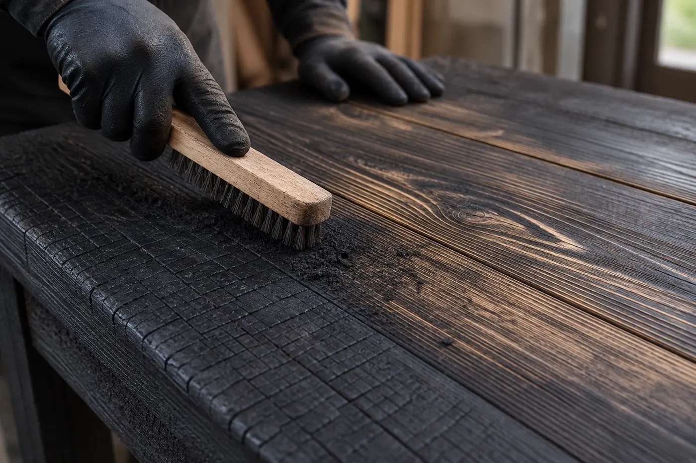 Créer un effet bois brûlé décoratif
