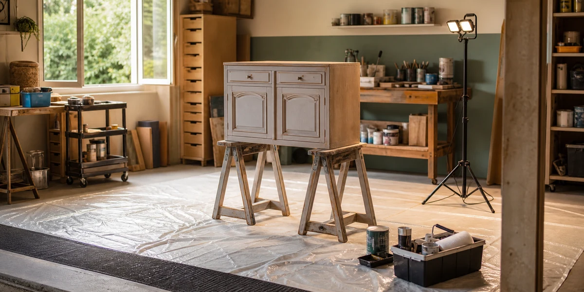 Organiser un atelier temporaire pour relooker un meuble