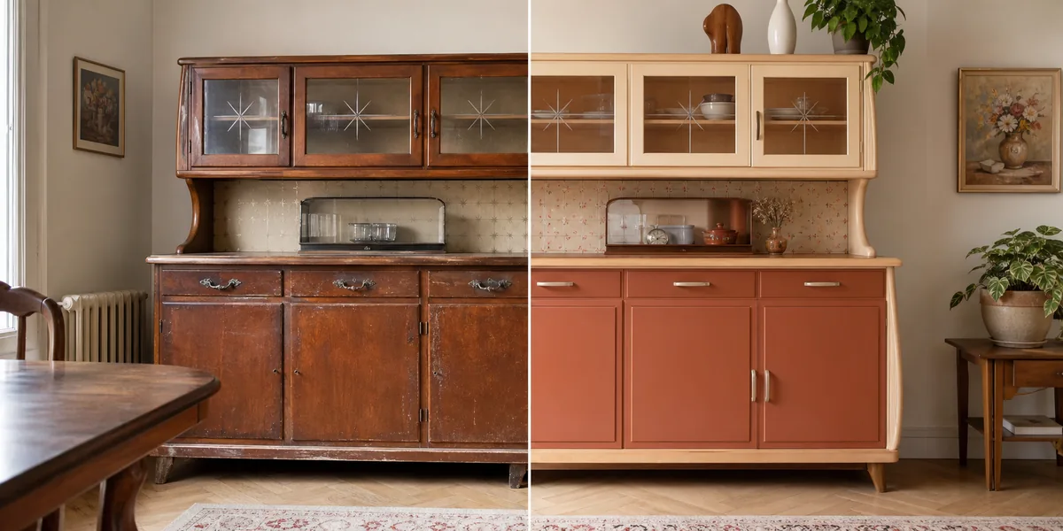 Buffet Mado relooké dans une pièce actuelle