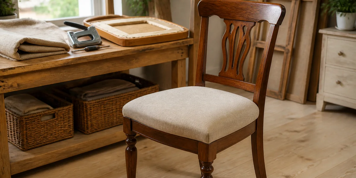Chaise retapissée