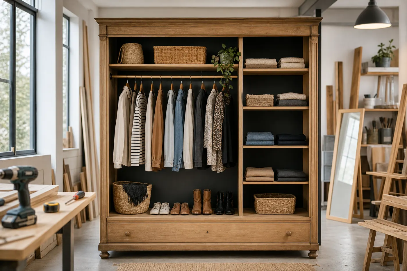 Transformer une armoire en dressing ouvert